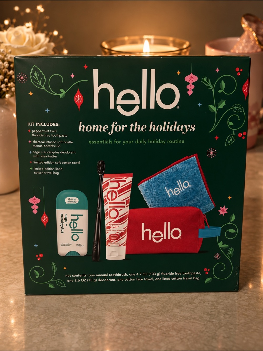 Home for the Holidays Holiday Essentials Kit - Red/Blue/Green
